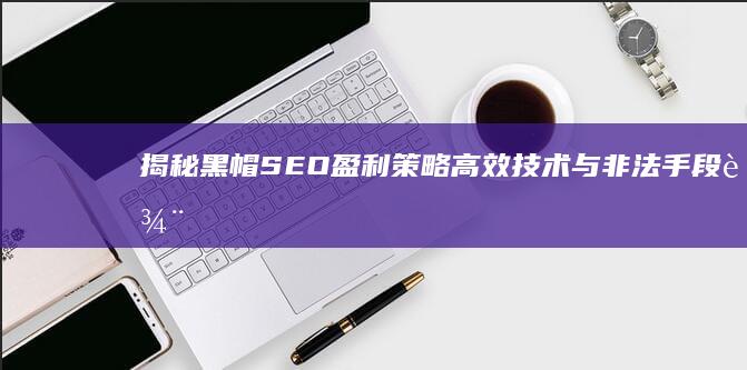 揭秘黑帽SEO盈利策略：高效技术与非法手段辨析